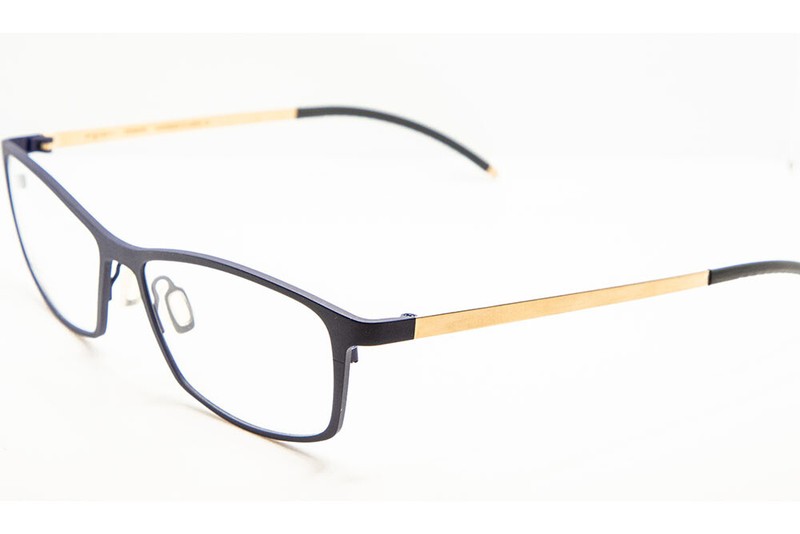 Orgreen GLOW 619 Matte Navy Blue / Sandblasted Gold Titanium Eyeglasses 54mm