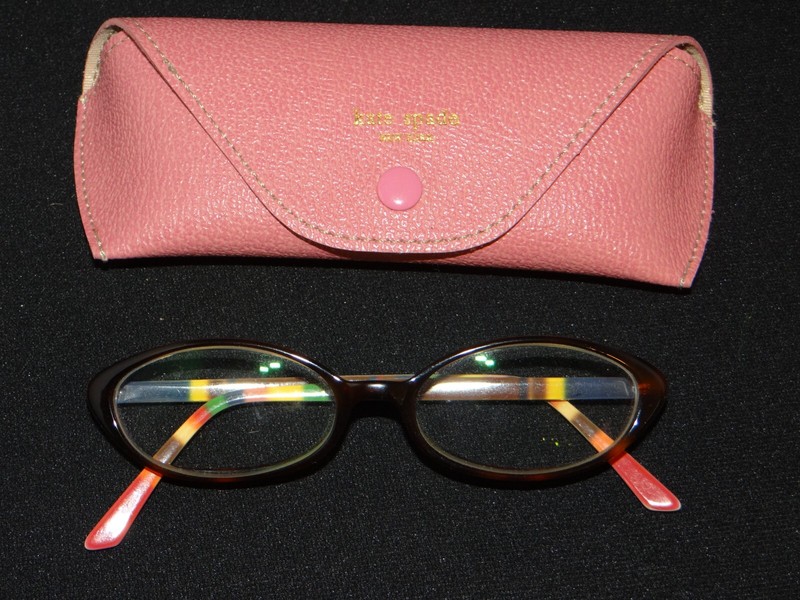 Kate Spade Cats Eye Lucite Eyeglasses Rainbow Design Interior Italy 0EX7 135