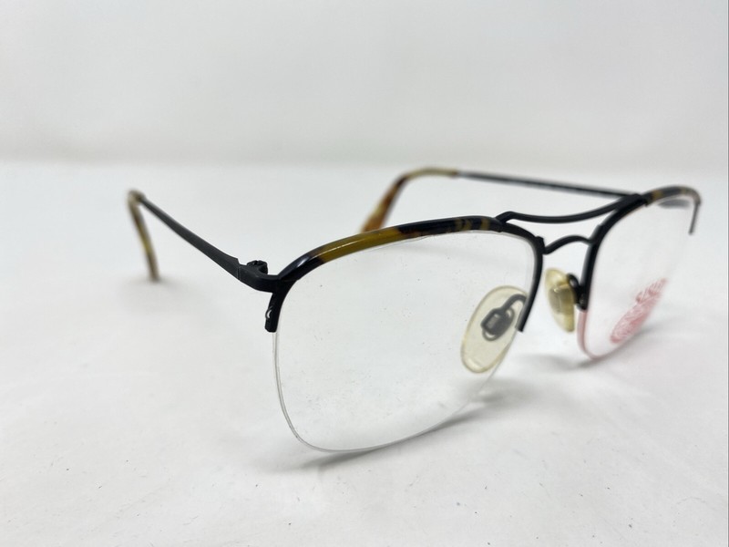 SISLEY Italy SLY 080 BLACK/TORTOISE 51-18-135 Half Rim Eyeglasses Frame “L39 gallery