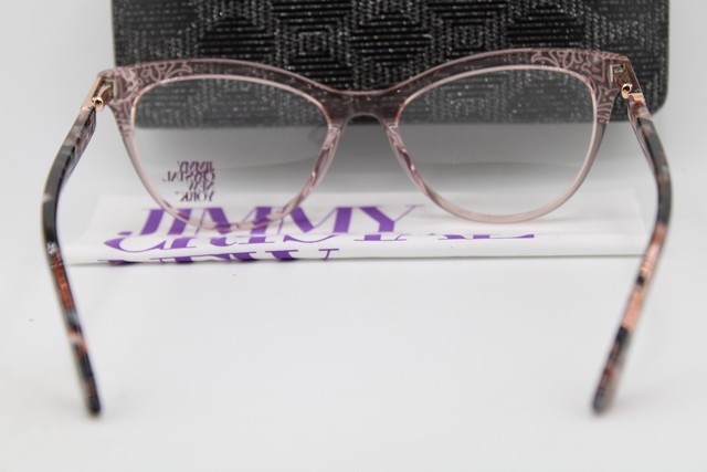 NEW JIMMY CRYSTAL NEW YORK BALI TEA BROWN HAVANA GOLD AUTHENTIC EYEGLASSES 53-17 gallery