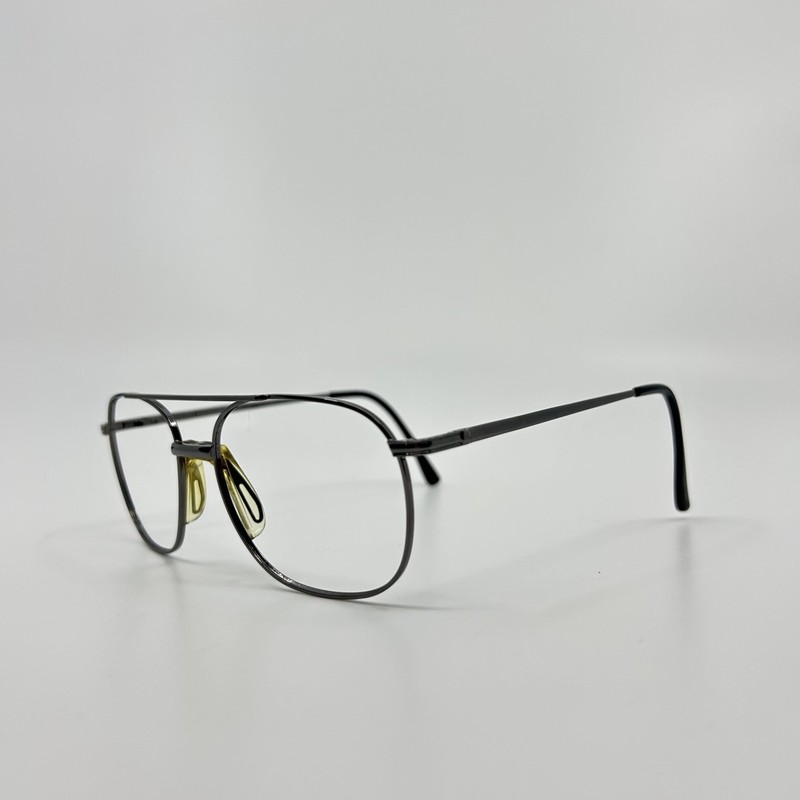 Via Milano Kyle GUN Eyeglasses Frames Silver Full Rim 56-17-144 6132 gallery