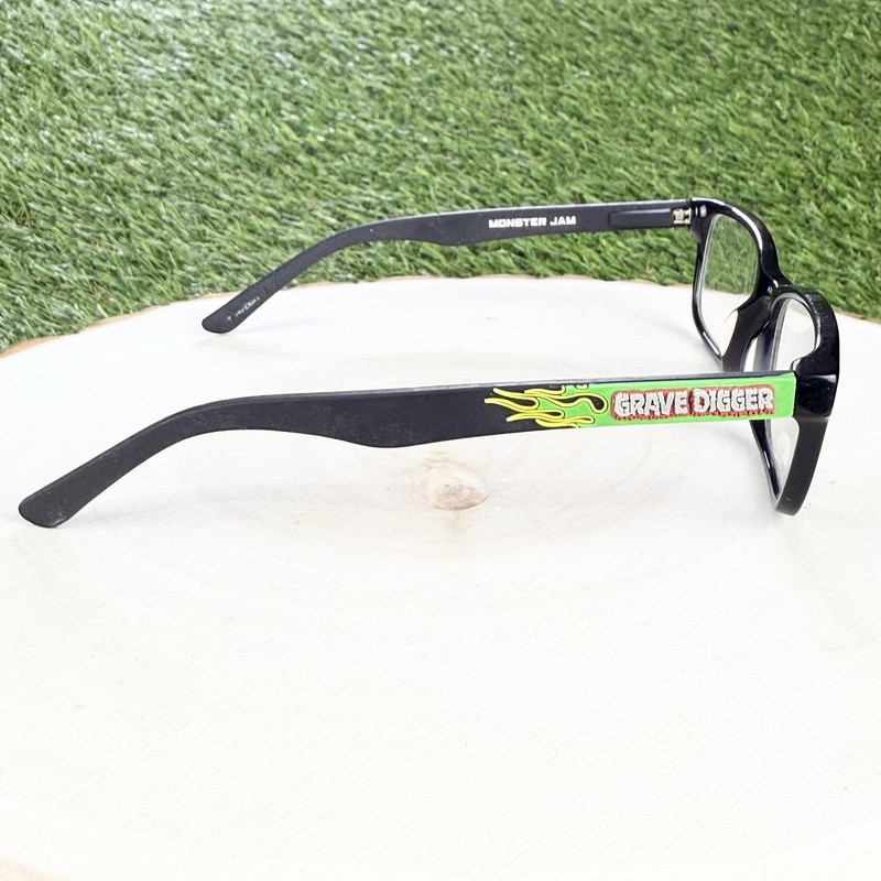 Monster Jam Eyeglasses Frames Boys Black Grave Digger MJ GD 104 49-17-130 Youth gallery