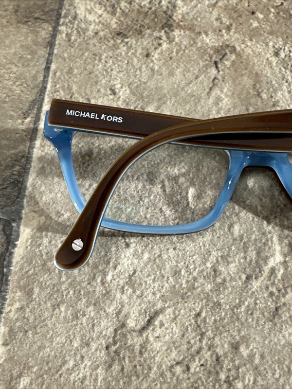 Michael Kors MK257 235 Brown Teal Eyeglasses Frame Full Rim 52-17-135-35mm G17 gallery