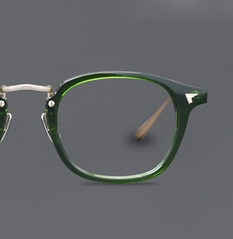 Retro Luxury Gunmetal Patchwork Pure Titanium Full Rim Eyeglass Frame Men Women gallery