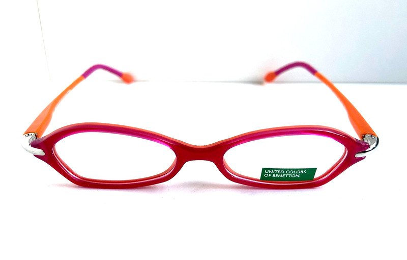 New UNITED COLORS OF BENETTON BB 04301 41mm Pink Girls Eyeglasses Frame .