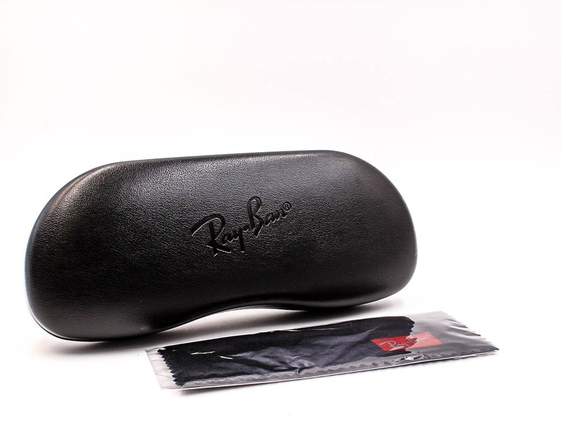 Ray-Ban Half Rim Eyeglasses Glasses RB 6513 2890 Shiny Black on Gold 55mm w/case gallery