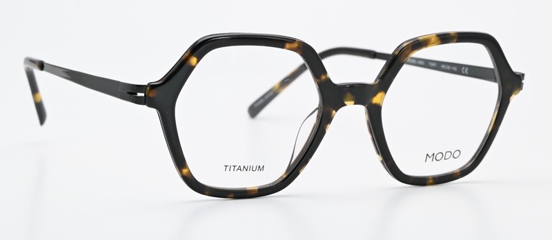 MODO Glasses Frame Model 4553 TORT 48-20 142 Titanium Light Gloss Tortoise Shell gallery