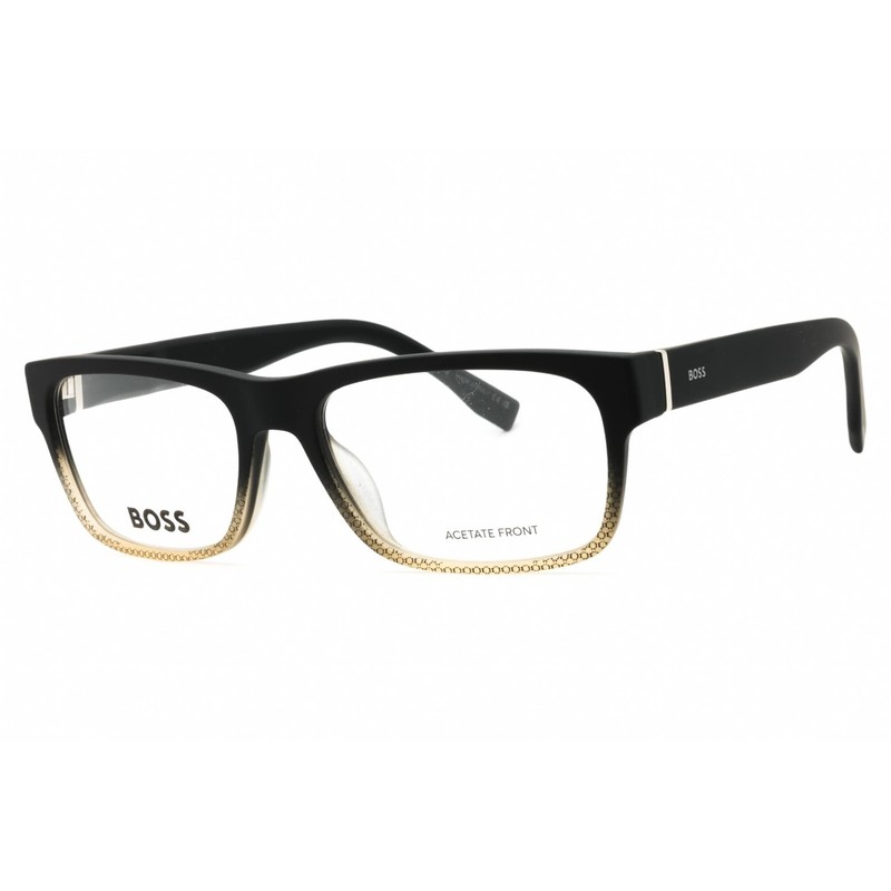 Hugo Boss Men’s Eyeglasses Shaded Grey Texture Rectangular BOSS 0729/IT 0KAC 00