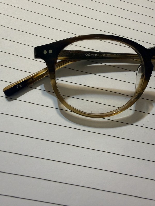 Rare Authentic Oliver Peoples RILEY DM 45mm Dark Mahogany Glasses Japan Round gallery