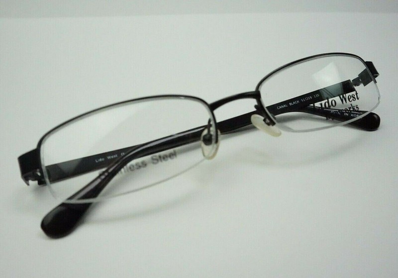 Lido West Eyeworks EYEGLASSES Canal Black GLASSES FRAME 51-19-135