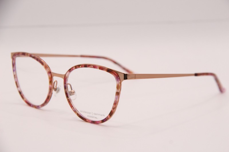 NEW PRODESIGN DENMARK 3185 C.4324 PURPLE TORT GOLD AUTHENTIC EYEGLASSES 53-18