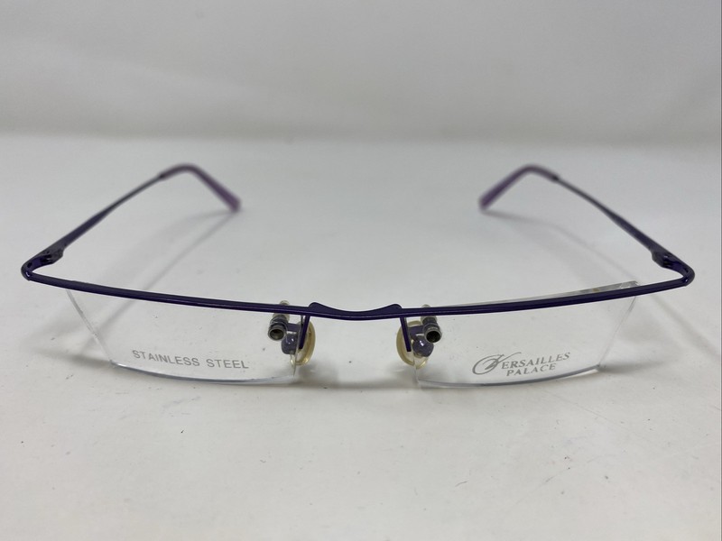 Versailles Palace VP-113 PURPLE 45-19-140 Half Rim Eyeglasses Frame FX56