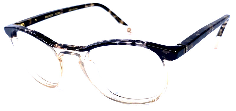 ETNIA BARCELONA “BRUGGE” Spain Beige Black Eyeglasses Frame 49-19-135