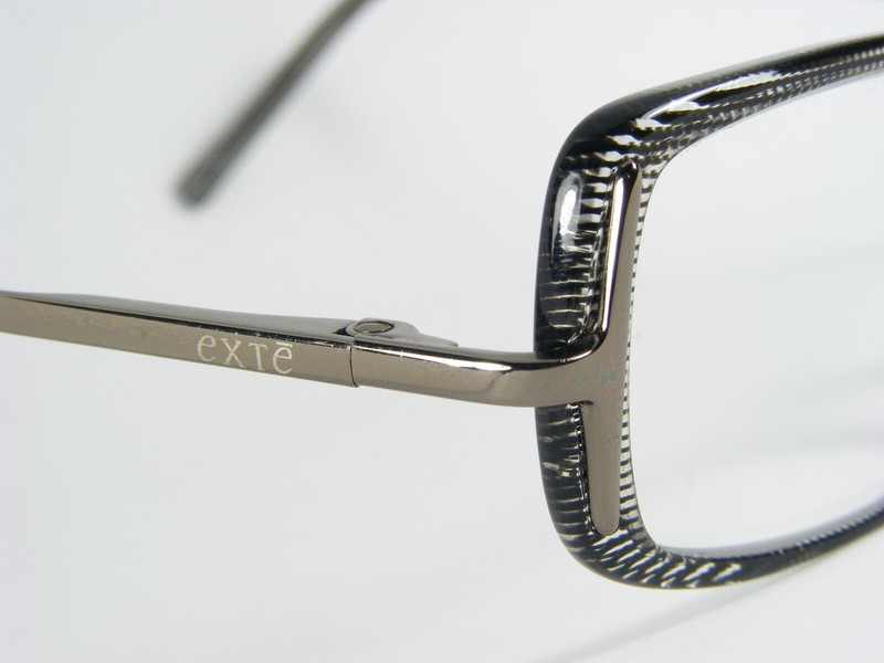 EXTE EX 149 04 BLACK /CLEAR /GUNMETAL EYEGLASSES FRAME EX14904 52-16-135mm Italy gallery