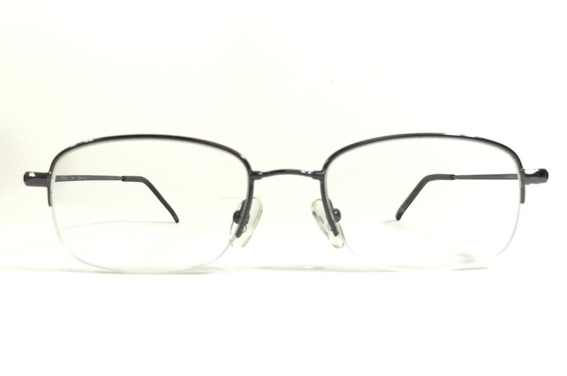 Technolite Flex Eyeglasses Frame TLF523 GM Gunmetal Rectangle Half Rim 52-19-140