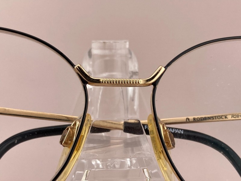 Rodenstock Eyeglasses Frame R2814 A GEP 57-16-135 Black Gold Japan gallery