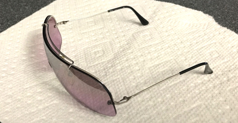Ray Ban RB 3160 030/7A Shield Small Pink Gold Sunglasses Frame Only gallery