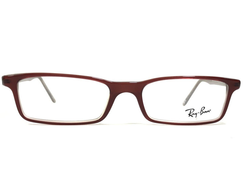 Ray-Ban Eyeglasses Frames RB5027 2079 Gray Burgundy Red Rectangular 50-17-140