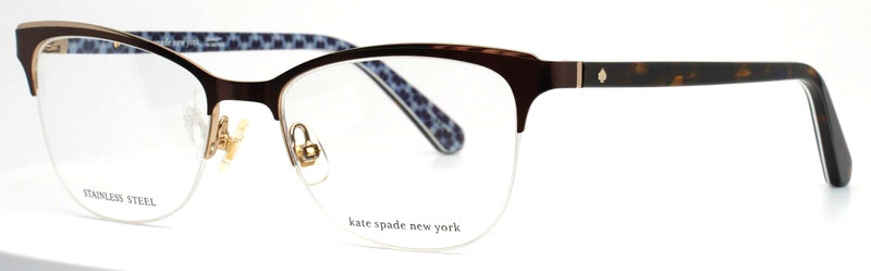 KATE SPADE Brieana 09Q Brown Womens Semi Cat Eye Eyeglasses 50-17-140 ‘AS-IS’