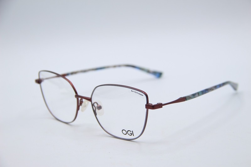 NEW OGI EVOLUTION 4330/107 BROWN BLUE TORT AUTHENTIC DESIGNER EYEGLASSES 52-17