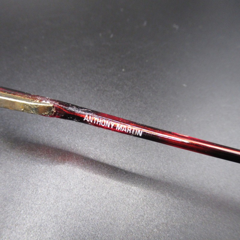 Anthony Martin Grayson 55/20 Gold Red Tortoiseshell Metal Eyeglass Frames gallery