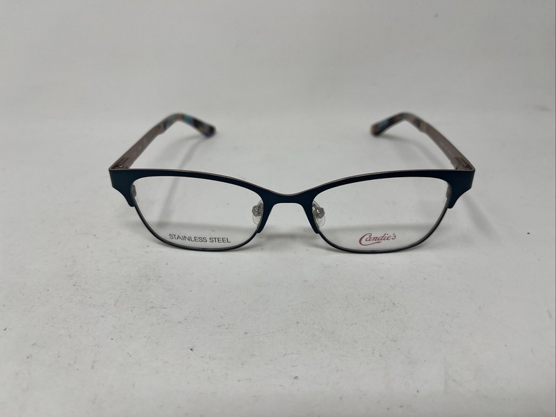 Candies EYEWEAR CA056 088 48-16-135 BLUE PINK FLEX HINGE EYEGLASSES +N85