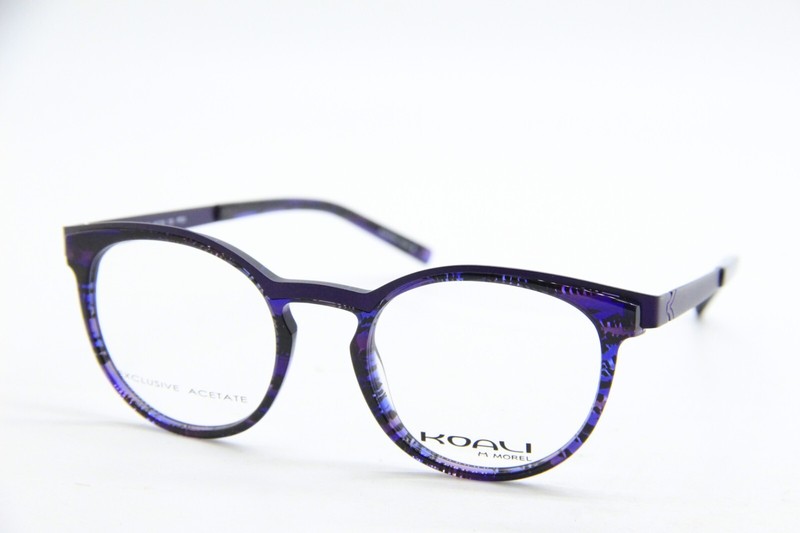NEW MOREL KOALI 20012K PP20 PURPLE HAVANA AUTHENTIC FRAMES EYEGLASSES 46-19