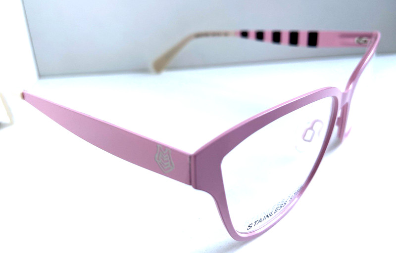 New LOVE MOSCHINO ML 027V04 54mm Pink Women's Eyeglasses Frame Italy . gallery