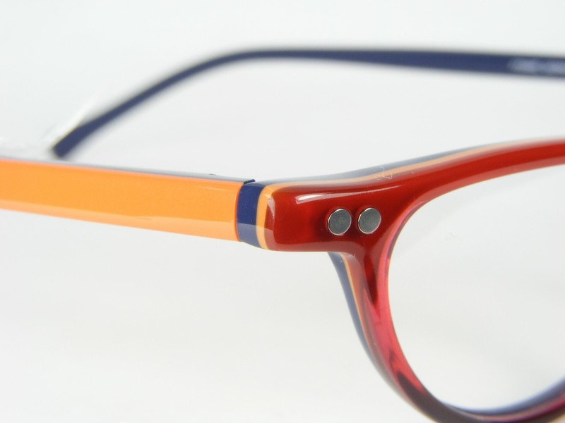 Röhm Mod. 9019 COL. 851 PAPAYA /ORANGE /NAVY EYEGLASSES GLASSES Rohm 44-22-145mm gallery