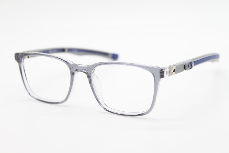 NEW CHAMPION CHECK C03 GREY BLUE AUTHENTIC EYEGLASSES 47-16