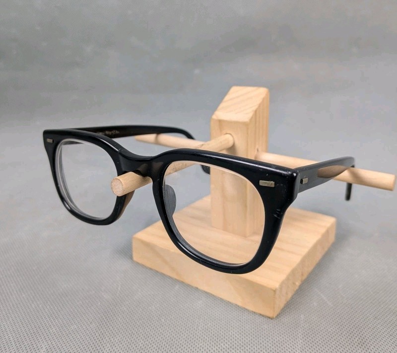 Vintage Bausch & Lomb 4 1/2 - 5 3/4 USS Eyeglasses Frame USA Men Military Issued gallery