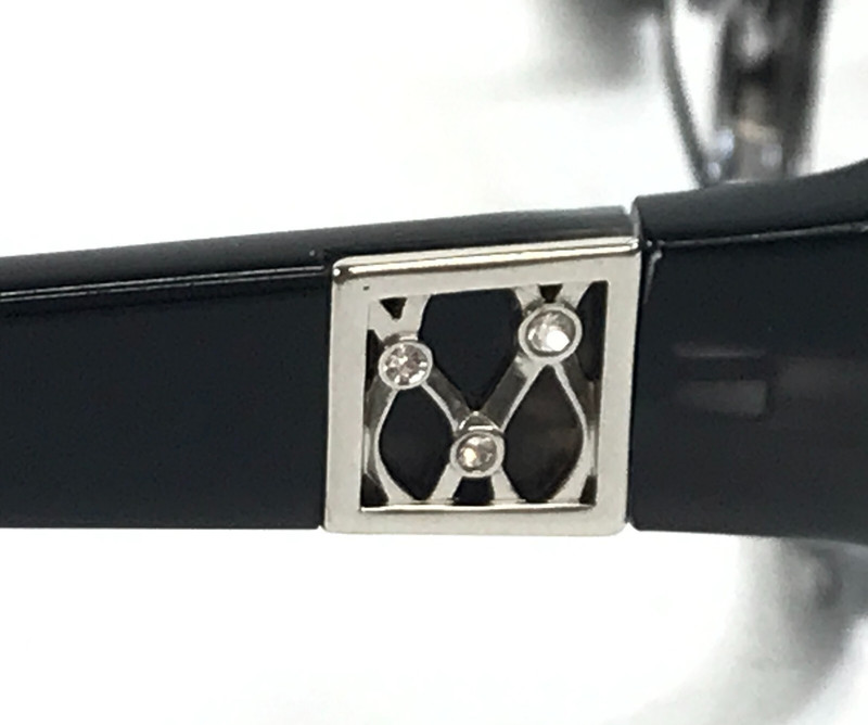 Karen Kane Petites Eyeglasses Frames CARNATION GREY Black Crystals 49-15-135 gallery