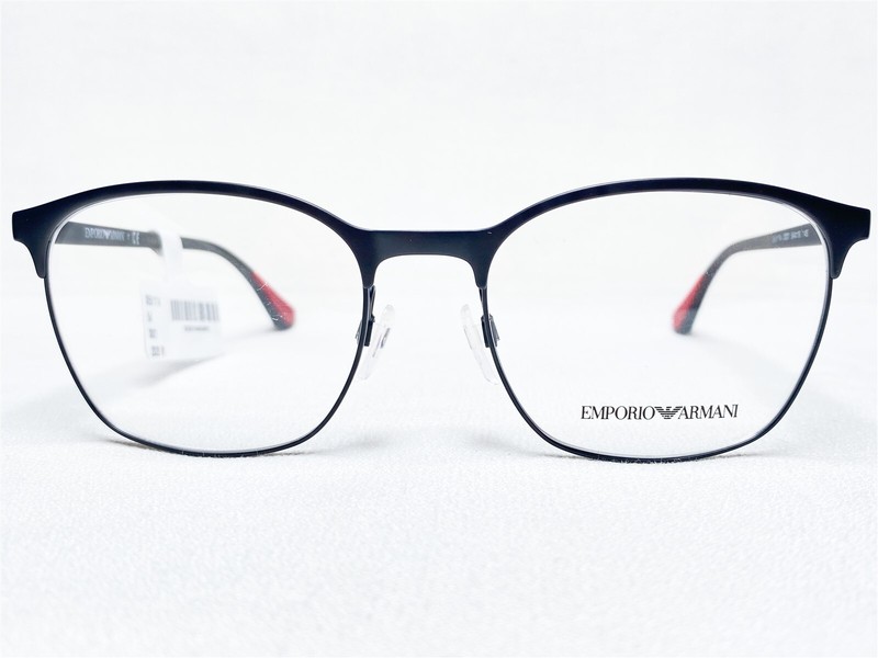 NEW Emporio Armani EA1114 3001 Mens Matte Black Square Eyeglasses Frames 54/19