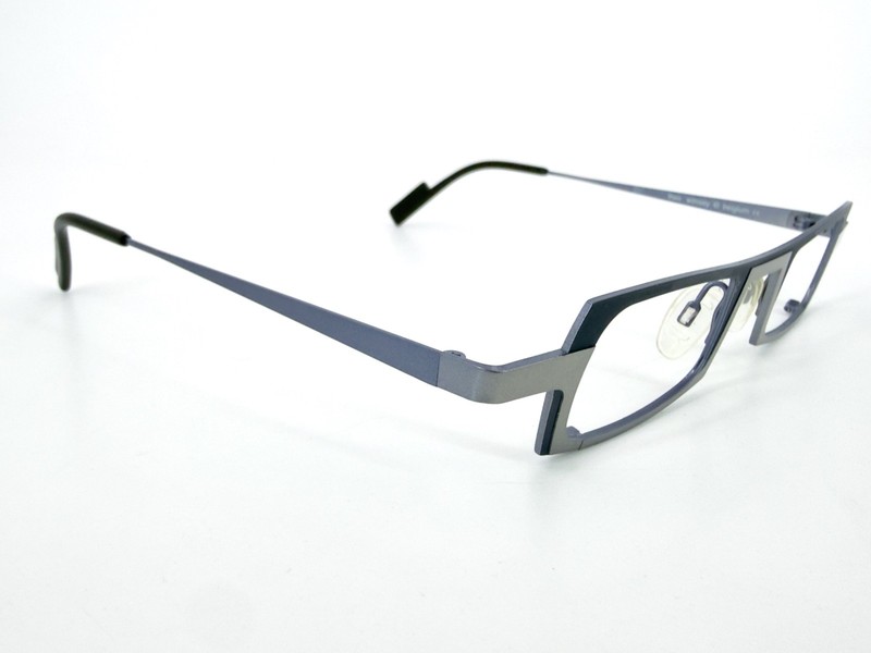 NICE Theo Wimsey Eyeglasses FRAMES 201 Purple Silver Gray M142