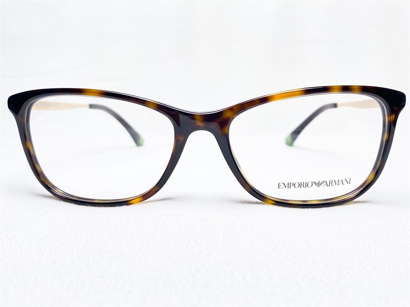 NEW Emporio Armani EA3119 5089 Womens Havana Rectangle Eyeglasses Frames 54/17