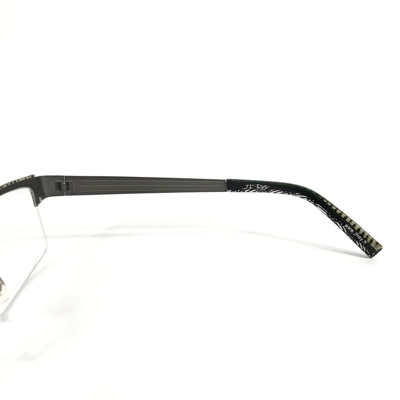 JF Rey Eyeglasses Frames JF2682 0045 Gunmetal Khaki Green Brown 58-19-143 gallery