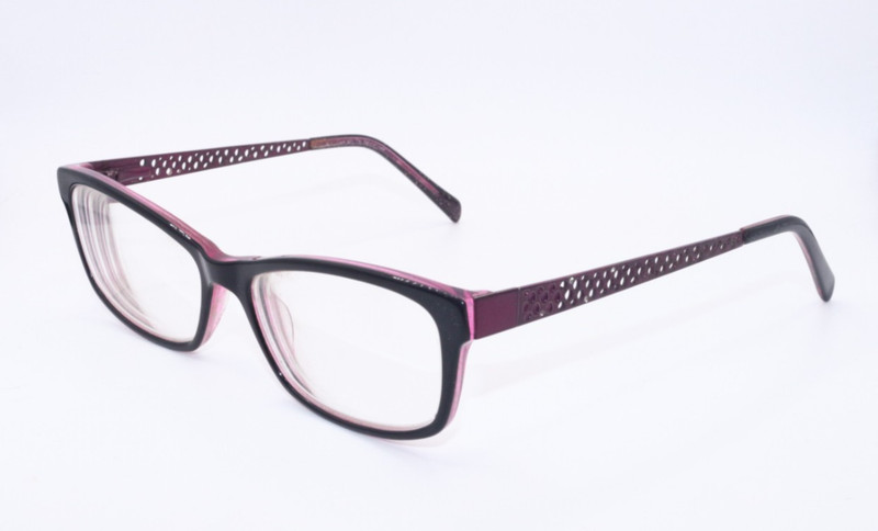 UNBRANDED BLACK GUNMETAL PURPLE AUTHENTIC DESIGNER FRAMES EYEGLASSES –