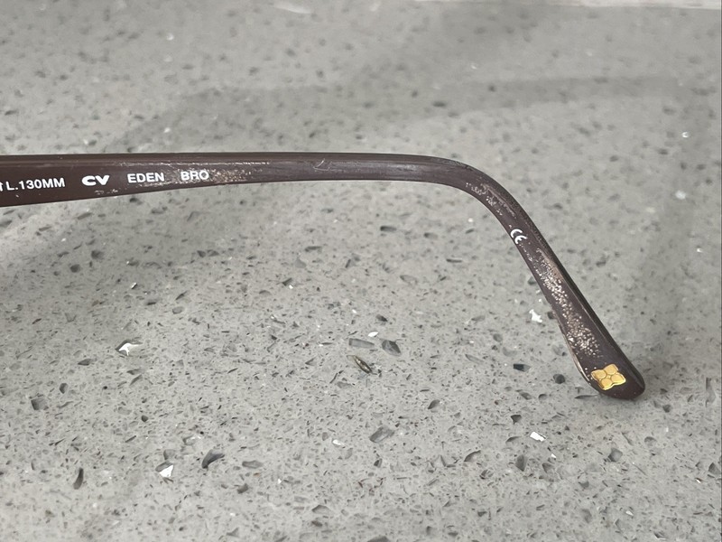 BCBGMAXAZRIA Eden Bro BROWN 50-15-130 Metal Full Rim Eyeglasses Frames ONLY gallery