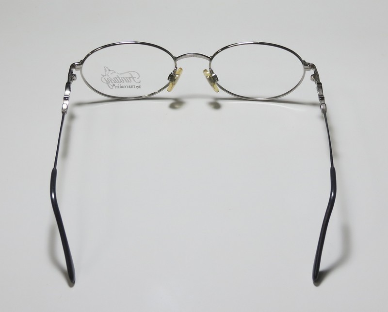 NEW MARCOLIN 7191 EYEWEAR VINTAGE DESIGNER WOMENS METAL ITALY GRAY 740 50-18-135 gallery