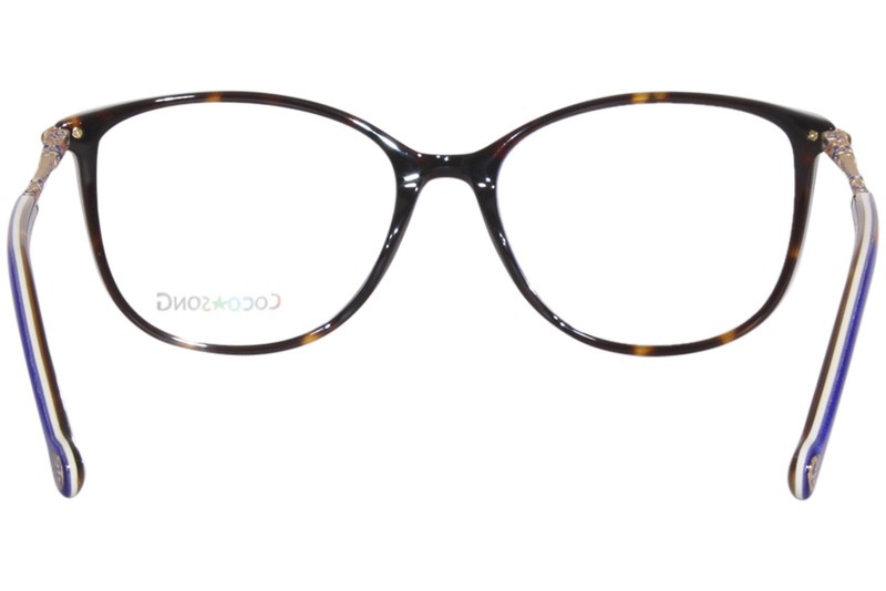 Coco Song Mona Rock CV258-2 Eyeglasses Women's Blue Full Rim Oval Shape 53mm gallery