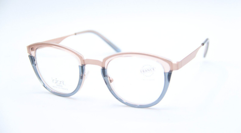 NEW JEAN LAFONT LENA 3163 PINK BLUE AUTHENTIC EYEGLASSES W/CASE 49-23