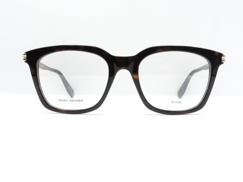 THE MARC JACOBS MARC 570 SQUARE EYEGLASS FRAMES 086 HAVANA BROWN 52-19-145 NWD*