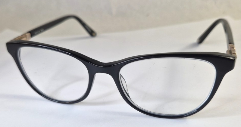 Bulova Eyeglasses, Tula, 51-17-140 Black Plastic Full-Rim, Designer, Frames Only