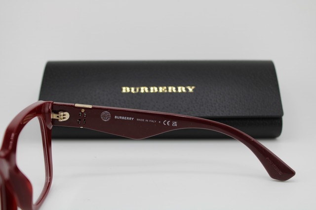 NEW BURBERRY B 2403 4119 BORDEAUX GOLD AUTHENTIC EYEGLASSES 51-17 gallery