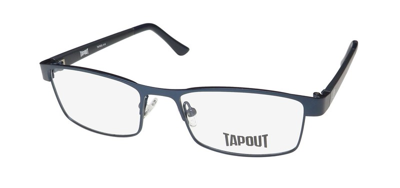NEW TAPOUT TAP835 GLASSES RECTANGULAR MENS METAL & PLASTIC FULL-RIM BLUE 414