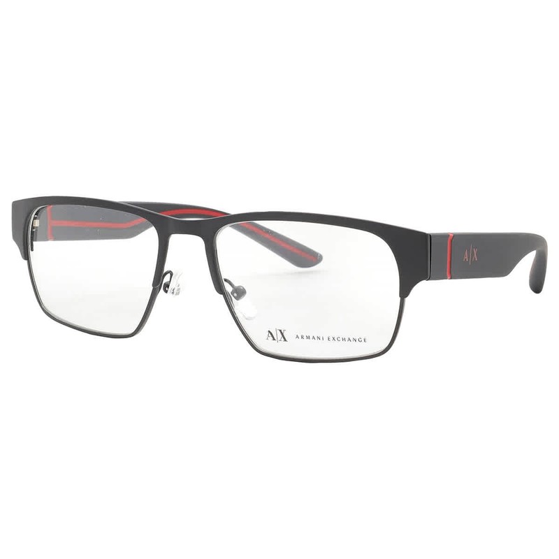Armani Exchange Demo Rectangular Men’s Eyeglasses AX1059 6000 54 AX1059 6000 54