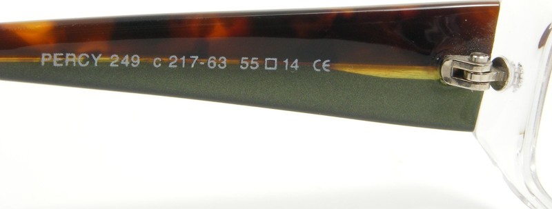 AXEL S. PERCY 249 c 217-63 Clear / Tortoise Eyeglasses Frame 55-14-142 NEW gallery