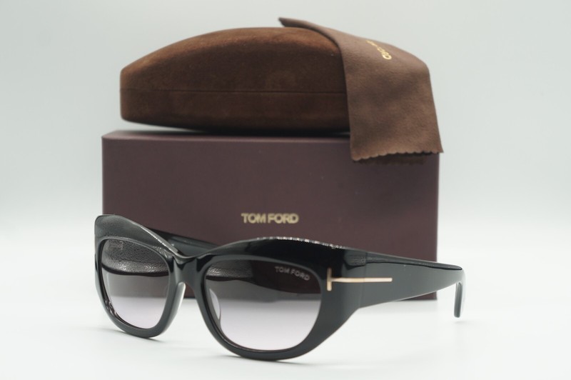 NEW TOM FORD TF 1065 01B BRIANNA BLACK AUTHENTIC SUNGLASSES FRAMES 55-17