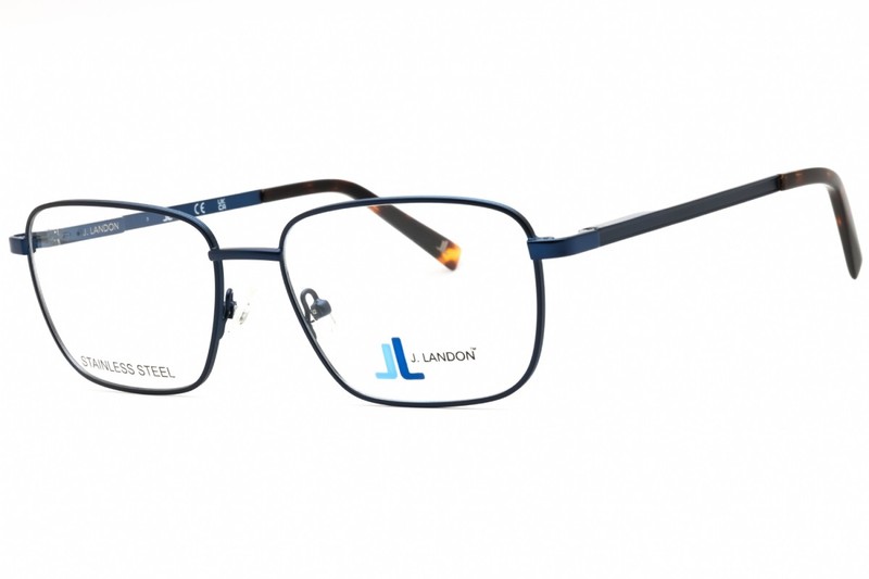 J. Landon JL1013 091 Matte Blue 56mm Eyeglasses New Authentic
