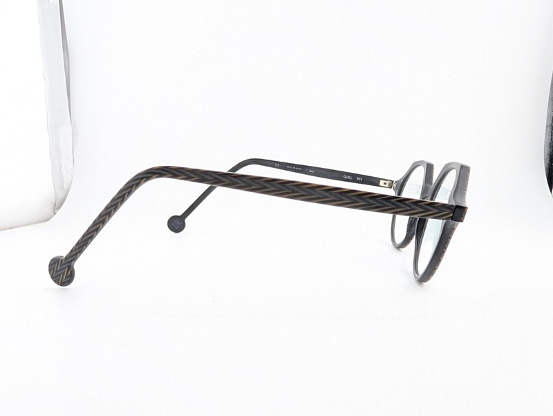 l.a. Eyeworks Eyeglasses Frames Only, ONE PAIR, QUILL 933, Gray, Made in Japan gallery